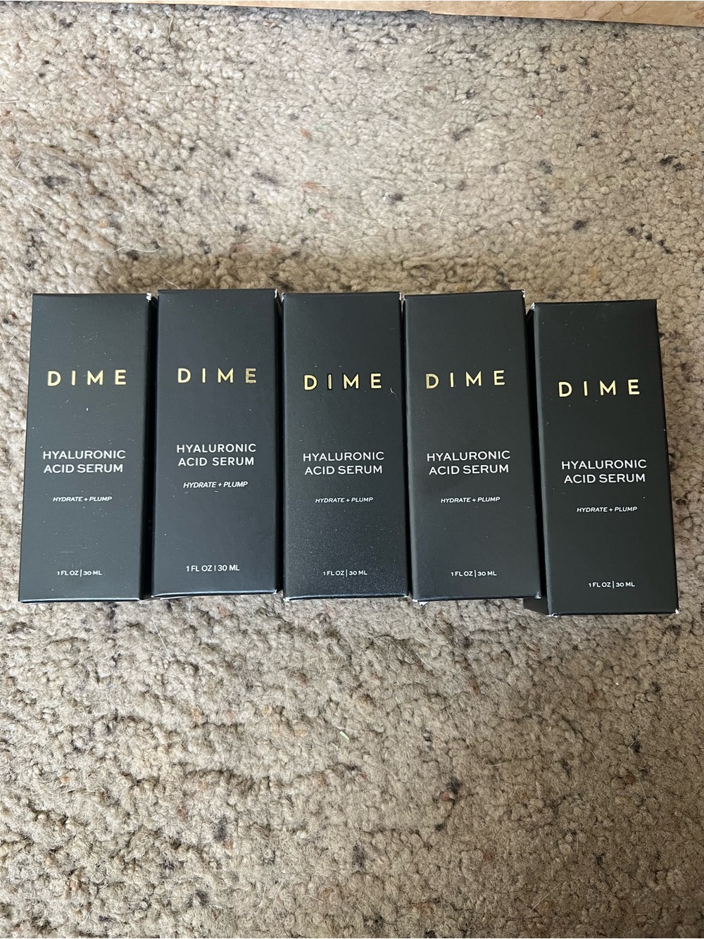 Dime Hyaluronic Acid Serum - Black Lot of 5 brand new !!